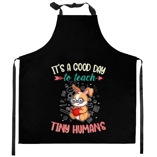 Good Day To Teach Tiny Humans Elementary Teacher Kitchen Aprons