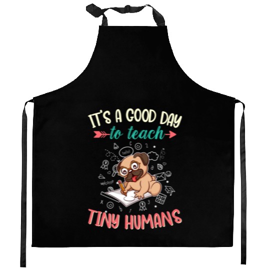 Good Day To Teach Tiny Humans Elementary Teacher Kitchen Aprons