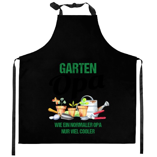 Garden Grandpa Funny Quote Gift Men Kitchen Aprons