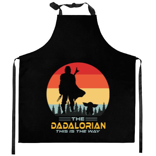 Funny The Dadalorian This is The Way,Fathers Day Kitchen Aprons