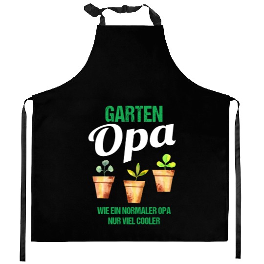 Garden Grandpa Funny Quote Gift Men Kitchen Aprons