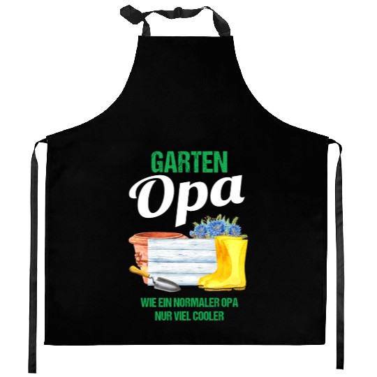 Garden Grandpa Funny Quote Gift Men Kitchen Aprons