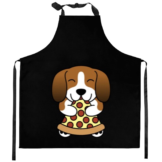 Basset Hound Pizza Lover Kitchen Aprons