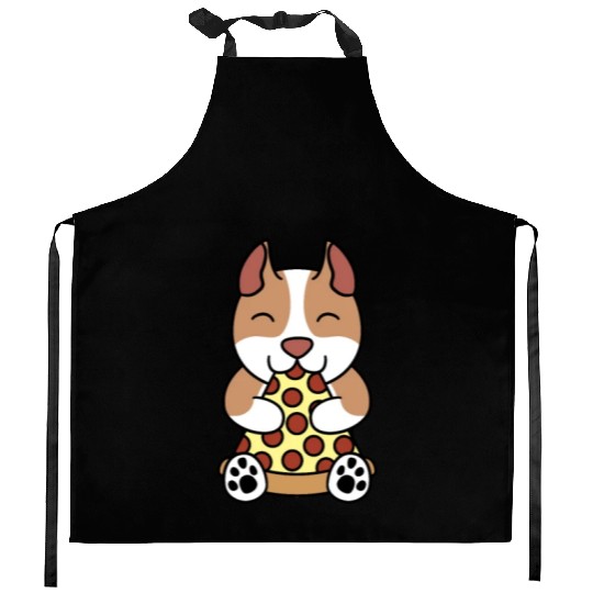 Pit Bull Pizza Lover Kitchen Aprons