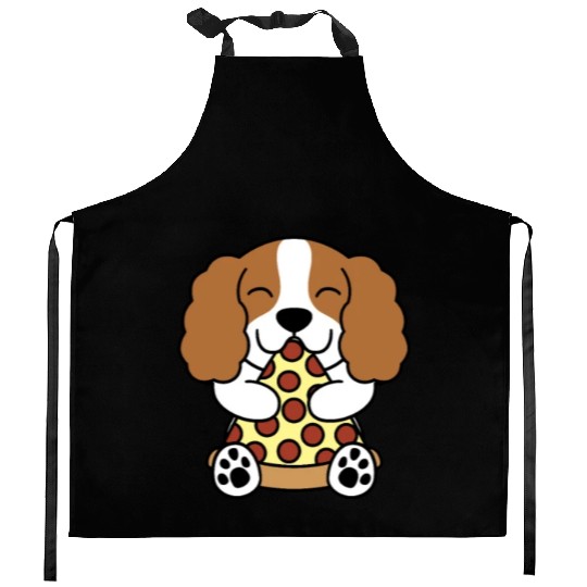 Cavalier King Charles Spaniel Pizza Lover Kitchen Aprons