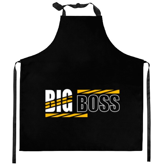 Big Boss typography Kitchen Aprons