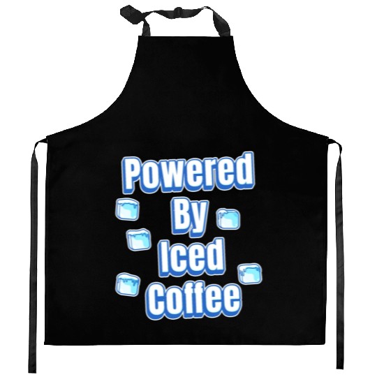Powered By Iced Coffee Kitchen Aprons