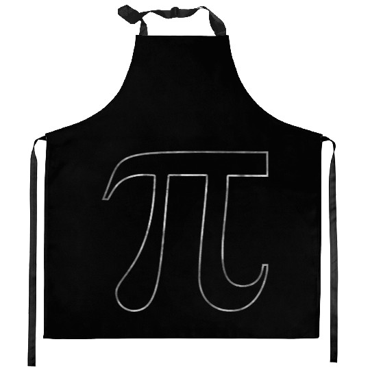 Silver Pi Symbol Kitchen Aprons
