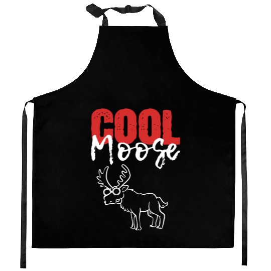 Cool Moose Animal Doctor Gift Kitchen Aprons