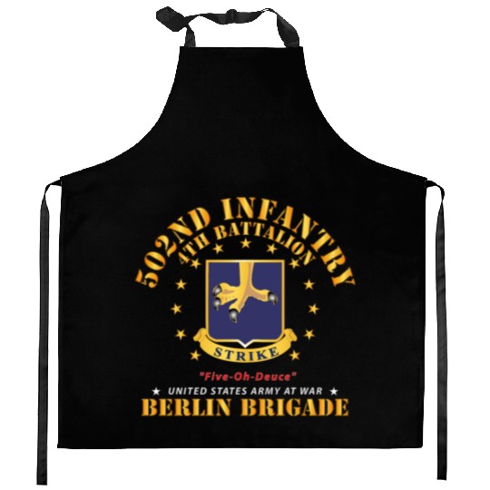 Army 4th Battalion 502nd Infantry Berlin Brigade X Kitchen Aprons