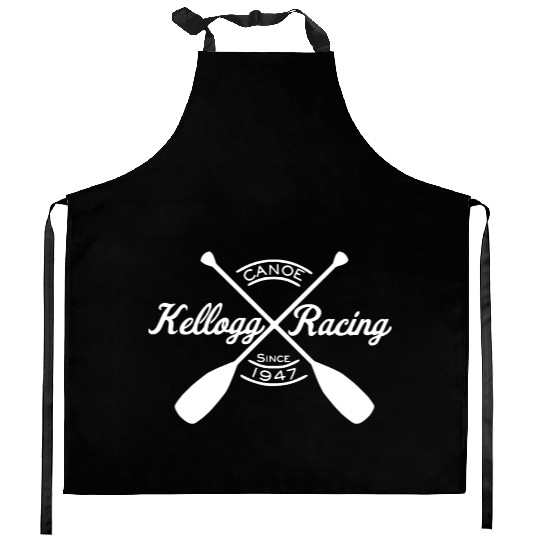 Kellogg Canoe Racing -WHITE Kitchen Aprons