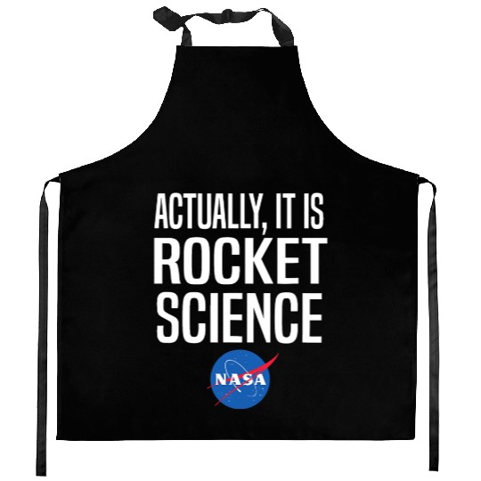 Actually It Is Rocket Science Graphic Kitchen Aprons NASA