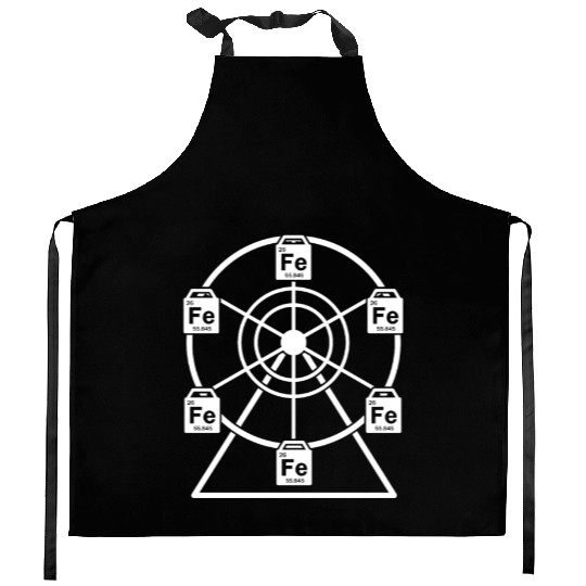 Ferrous Wheel - Chemistry Ferris Fe+2 Kitchen Aprons