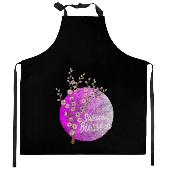 Japan Sakura Blossom Colorful Kitchen Aprons