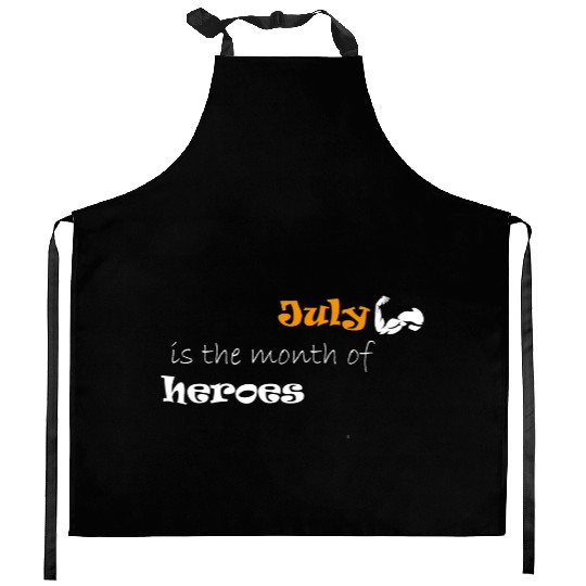 american independence day Kitchen Aprons