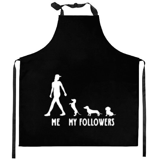Dachshund My Followers Kitchen Aprons Dachshund Lover Women