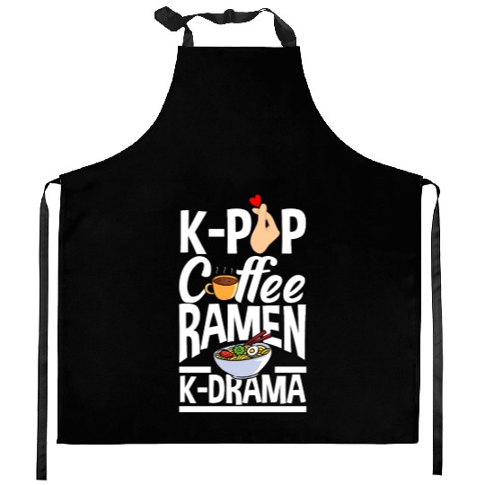K-Pop K-Drama Korean Pop Music Kitchen Aprons