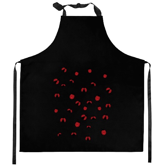 Ladybug or beetle Kitchen Aprons