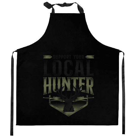Buck Deer Hunting Hunter Vintage Kitchen Aprons