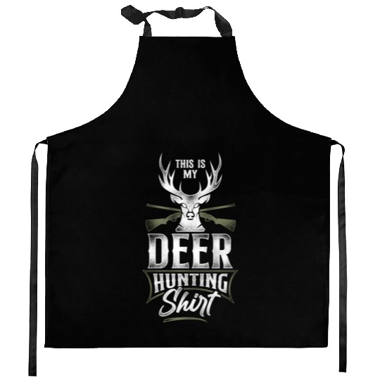 Buck Deer Hunting Hunter Vintage Kitchen Aprons