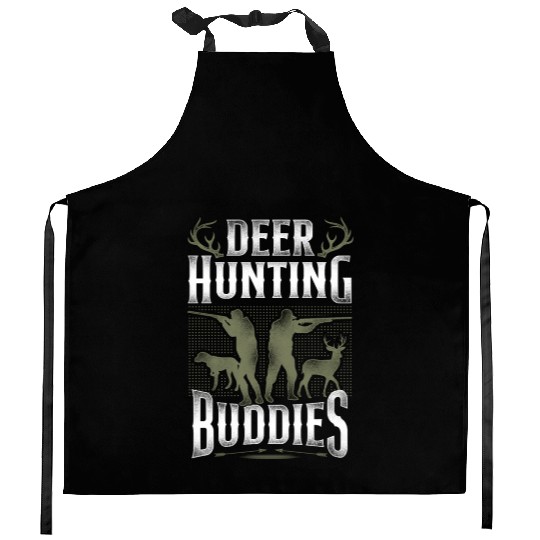 Buck Deer Hunting Hunter Vintage Kitchen Aprons