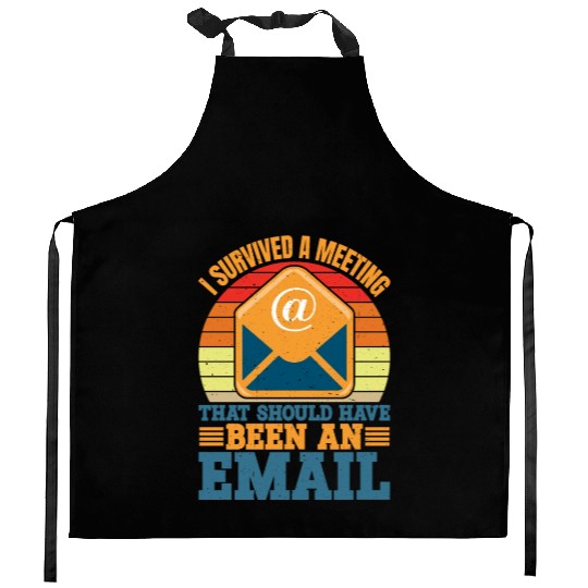 I Survived Another Meeting 10 Kitchen Aprons