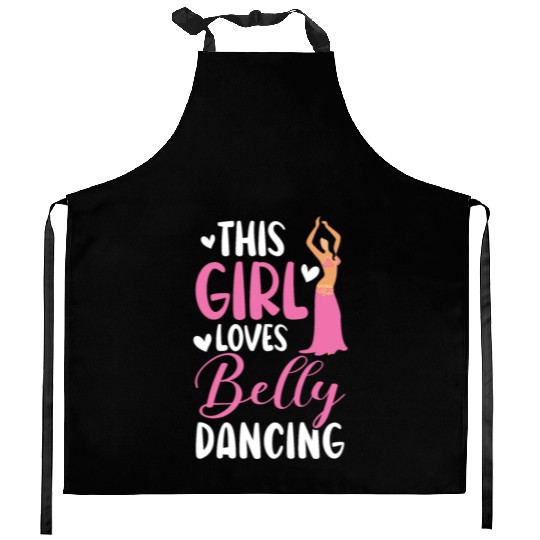 This Girl Loves Belly Dancing Shimmy Belly Dancer Kitchen Aprons