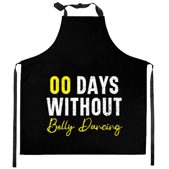 00 Days Without Belly Dancing Shimmy Belly Dancer Kitchen Aprons