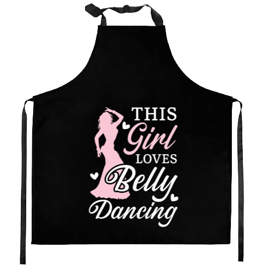 This Girl Loves Belly Dancing Shimmy Belly Dancer Kitchen Aprons