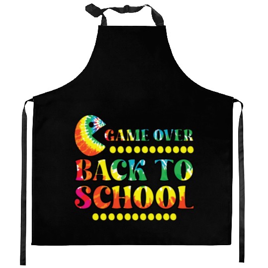 Game over back to school Kitchen Aprons