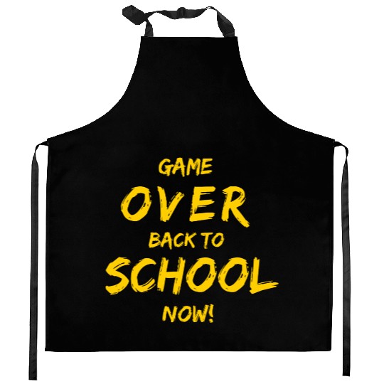 Game Over Back To School Kitchen Aprons