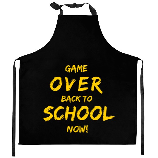 Game Over Back To School Kitchen Aprons