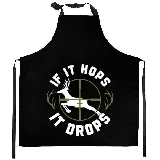 Buck Deer Hunting Hunter Vintage Kitchen Aprons