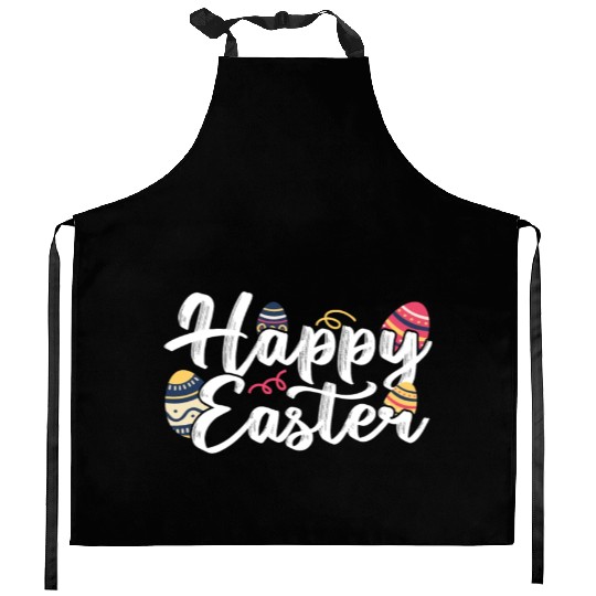 Happy Easter Egg Bunny Sayings Kitchen Aprons