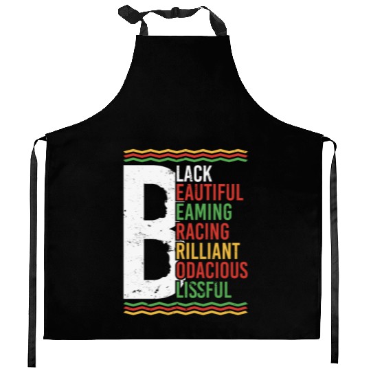 Black Beautiful Beaming Bracing Brilliant Kitchen Aprons