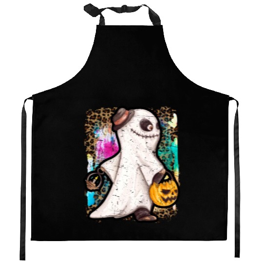 Halloween Zombie Ghost Tie Dye Kitchen Aprons