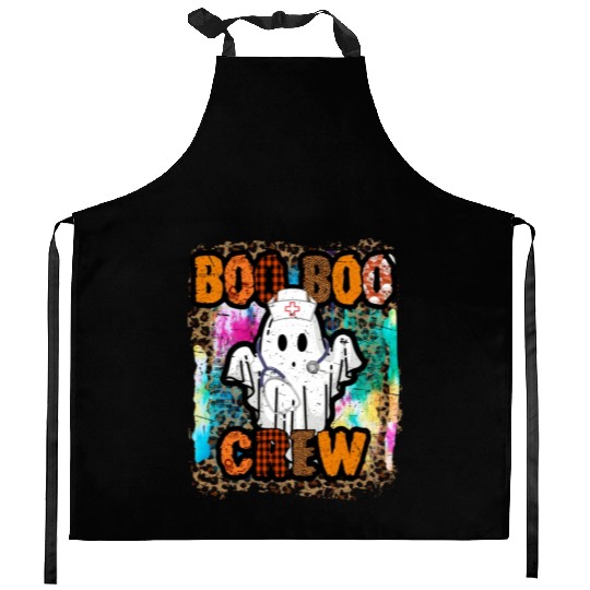 Halloween Boo Boo Crew Tie Dye Kitchen Aprons