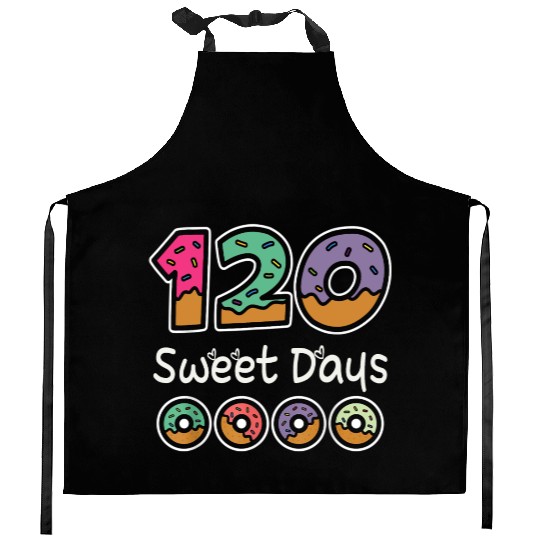 1st Grade 120 Days of School Donut Teacher Kids Kitchen Aprons