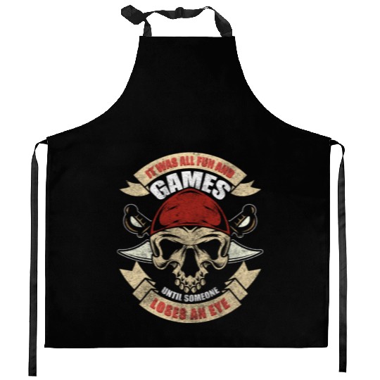 Pirates Outlaw Buccaneer Kitchen Aprons