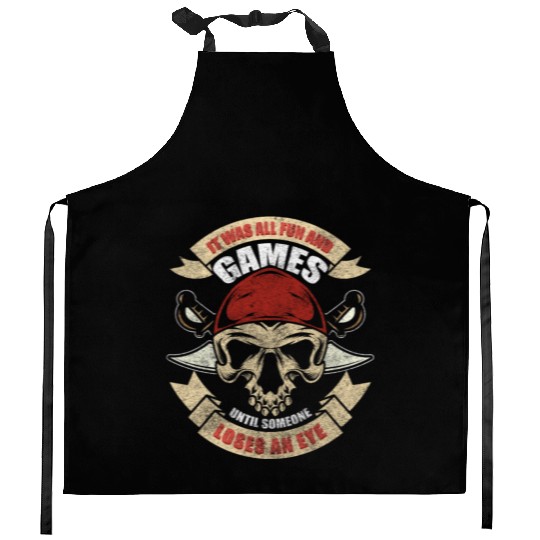 Pirates Outlaw Buccaneer Kitchen Aprons
