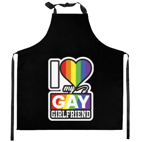LBGT Flag Gay Pride Human Love Girlfriend Kitchen Aprons