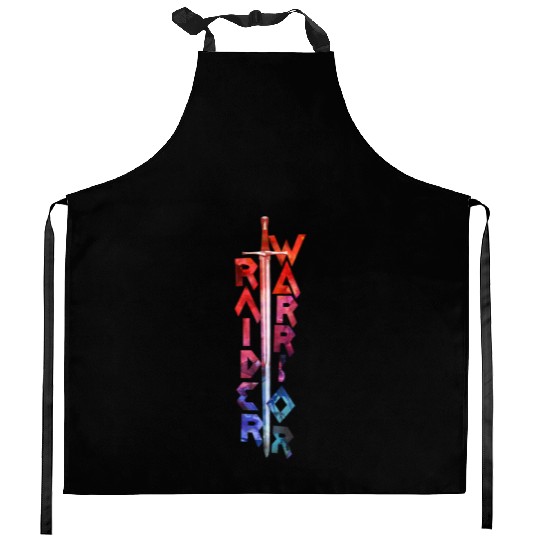 Raider Warrior logo 2 by Carmo Fernandes Kitchen Aprons