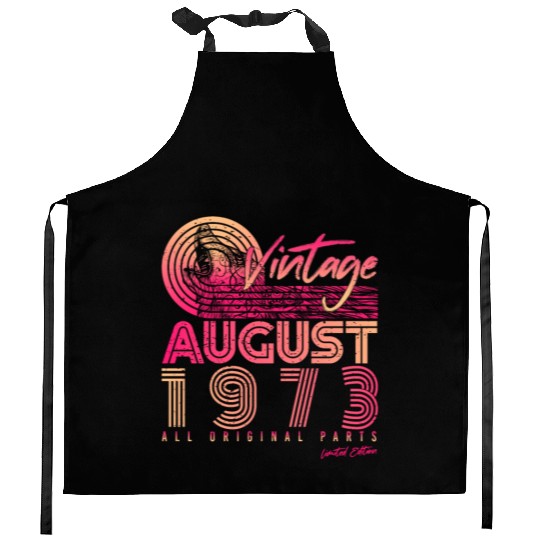 Vintage 1973 August Kitchen Aprons