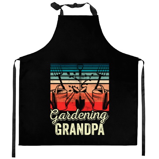 Gardening Grandpa Landscaping Granddad Garden Kitchen Aprons