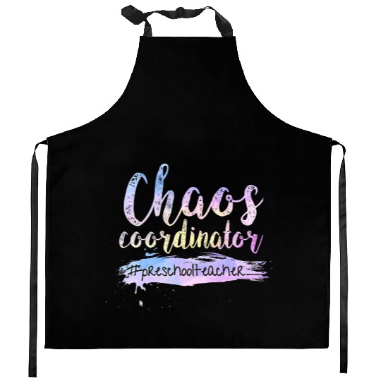Chaos Coordinator Kitchen Aprons Cute Preschool Teacher Kitchen Aprons