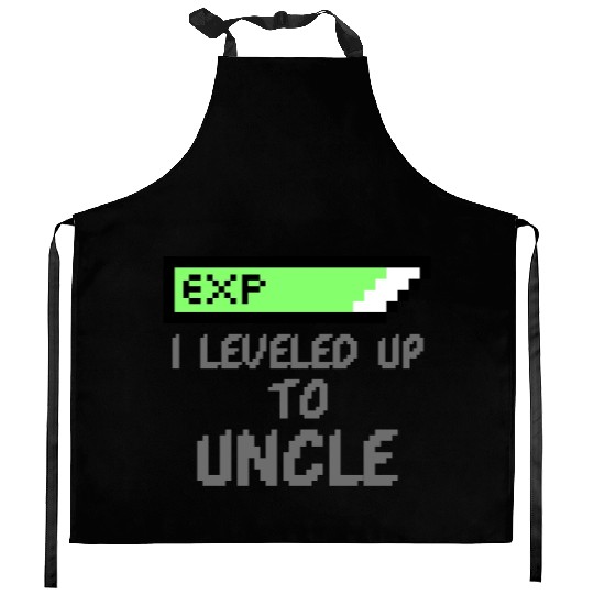I Leveled Up To Uncle New Uncle Gaming Newborn Kitchen Aprons