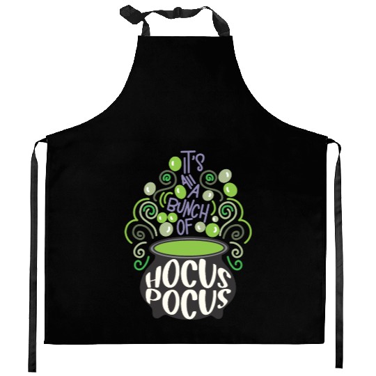 Its All A Bunch Of Hocus Pocus Scary Halloween Kitchen Aprons