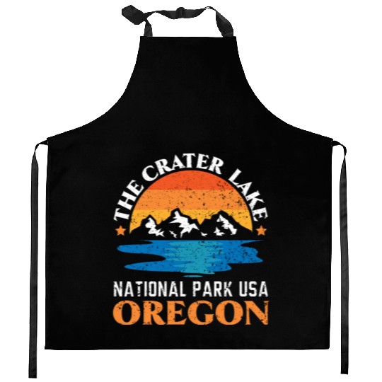 The Crater Lake National Park USA Oregon America Kitchen Aprons