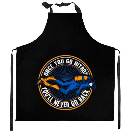 Scuba Diving Diver Kitchen Aprons