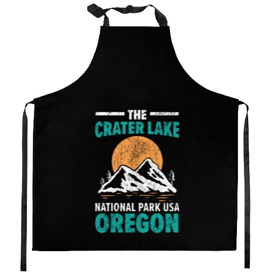 The Crater Lake National Park USA Oregon America Kitchen Aprons